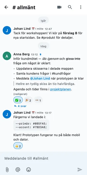 Skärmbild från Konva