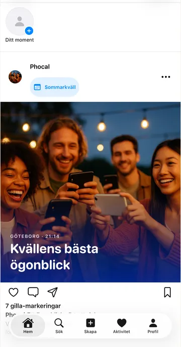 Skärmbild från Phocal
